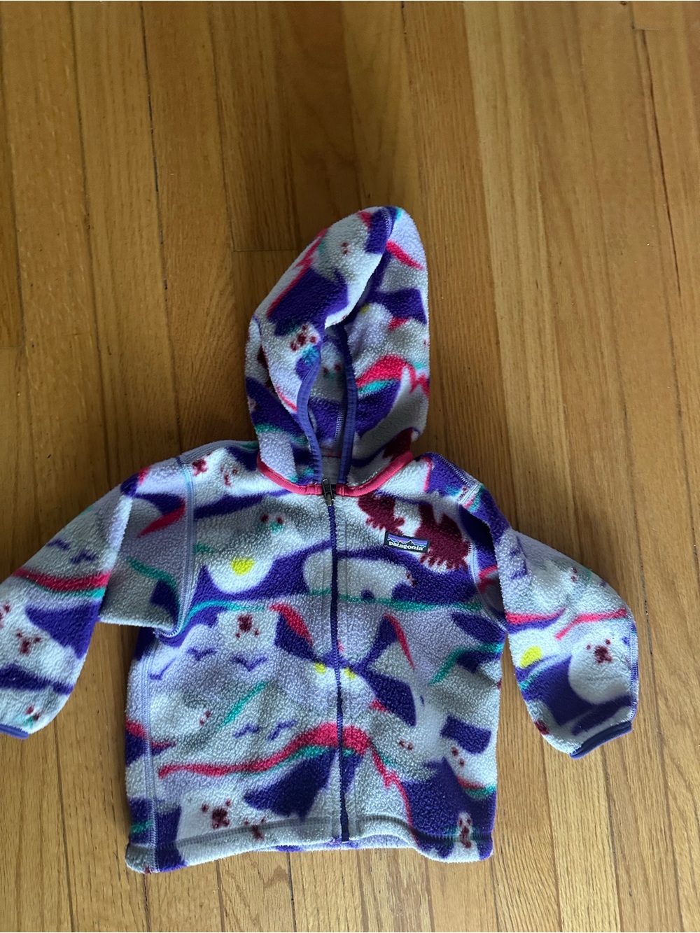 Patagonia baby polar bear 12-18 month hooded fleece jacket